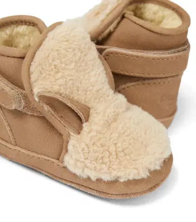 DONSJE Baby Richy teddy-trimmed leather booties | Thumbnail 4