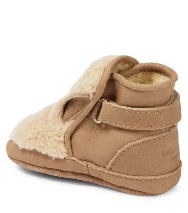DONSJE Baby Richy teddy-trimmed leather booties | Thumbnail 5