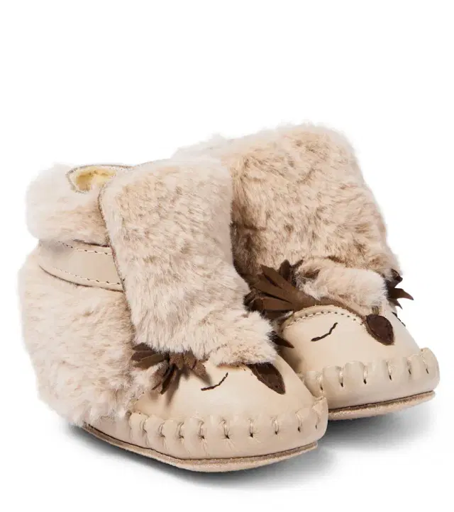 DONSJE Baby Kapi Owl leather booties