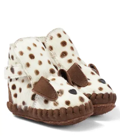 DONSJE Baby Kapi calf hair booties | Thumbnail 1