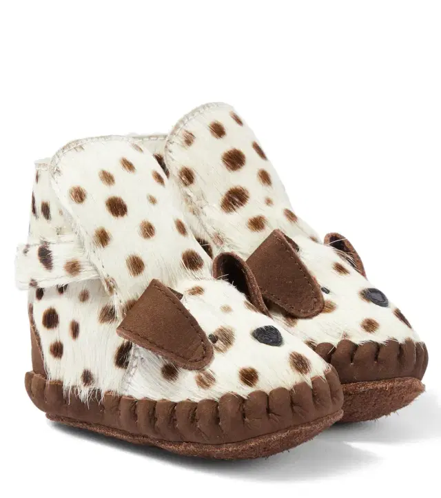 DONSJE Baby Kapi calf hair booties