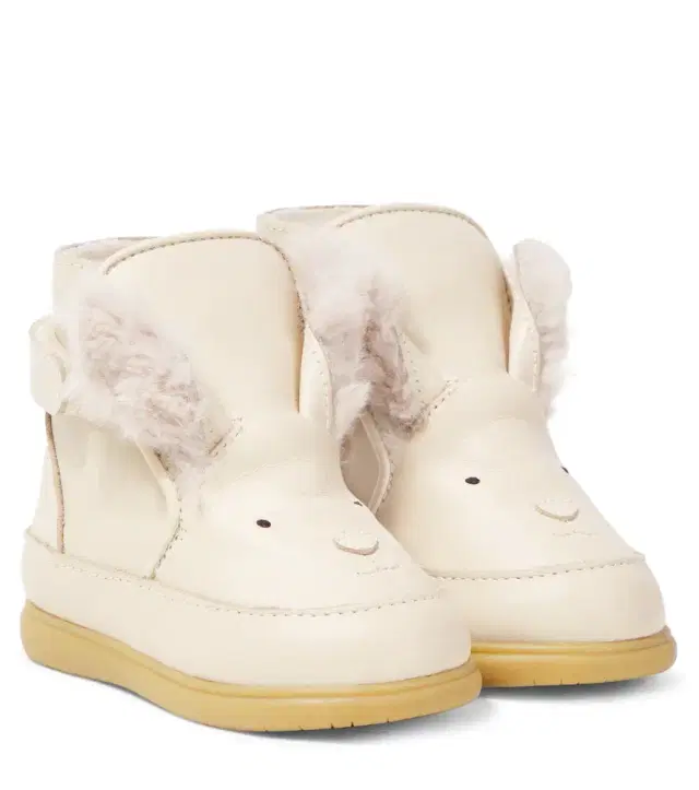 Donsje Baby Dubu shearling-trimmed leather boots