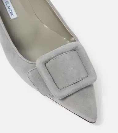 Manolo Blahnik Maysalepumpflat suede ballet flats | Thumbnail 4