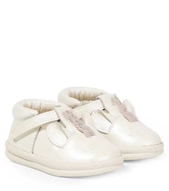 Donsje Baby Zilpa metallic leather sneakers