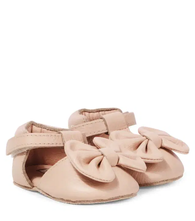 DONSJE Baby Meau bow-detail leather sandals
