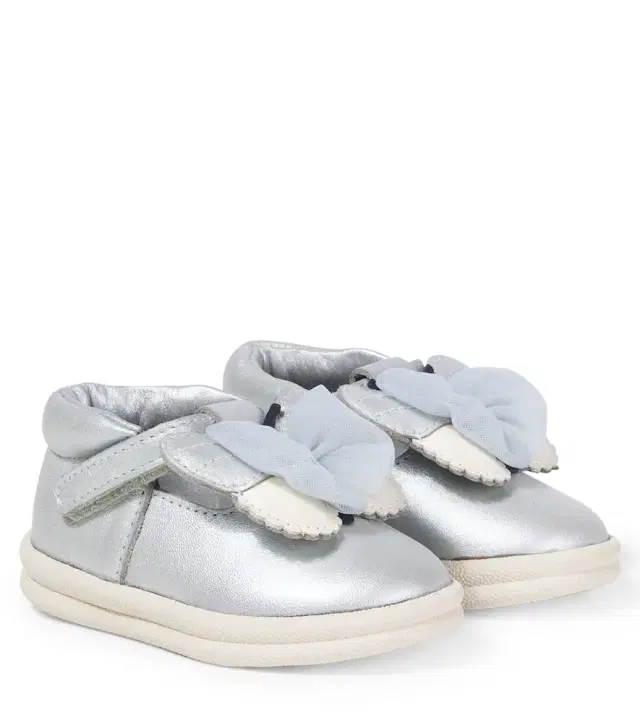 Donsje Baby Vlindy metallic leather sneakers