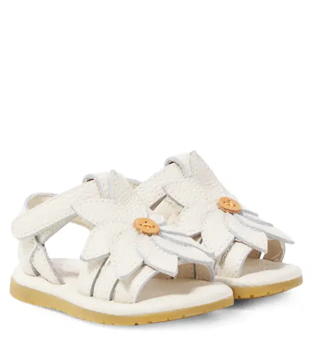 DONSJE Baby Iles Fields Daisy leather sandals