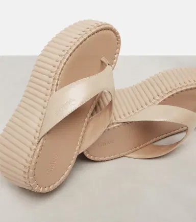 Chloé Chloé Nama 80 leather platform thong sandals | Thumbnail 2