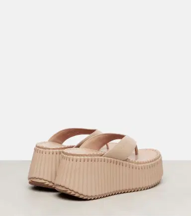 Chloé Chloé Nama 80 leather platform thong sandals | Thumbnail 3