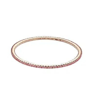 Bucherer Fine Jewellery Stretchy 18kt rose gold tennis bracelet with sapphires | Thumbnail 1