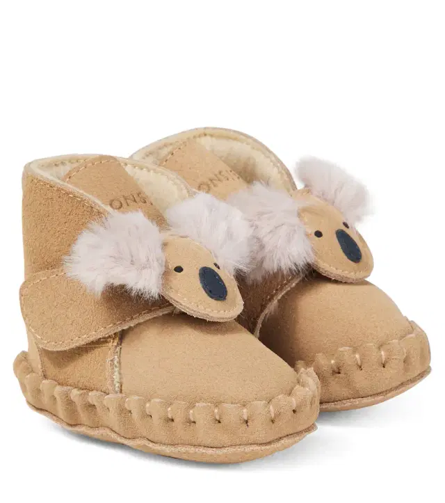 DONSJE Baby Pouty suede booties