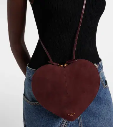 Alaïa Alaïa Le Caur suede crossbody bag | Thumbnail 5 Alaïa Alaïa Le Caur suede crossbody bag | Thumbnail 5