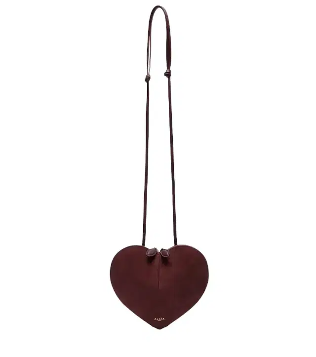 Alaia Alaïa Le Caur suede crossbody bag
