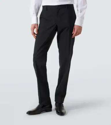 Dolce & Gabbana Wool and silk-blend tuxedo pants | Thumbnail 4
