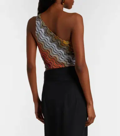Missoni One-shoulder lamé crop top | Thumbnail 2