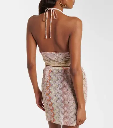 Missoni Zigzag halterneck lamé crop top | Thumbnail 5 Missoni Zigzag halterneck lamé crop top | Thumbnail 5