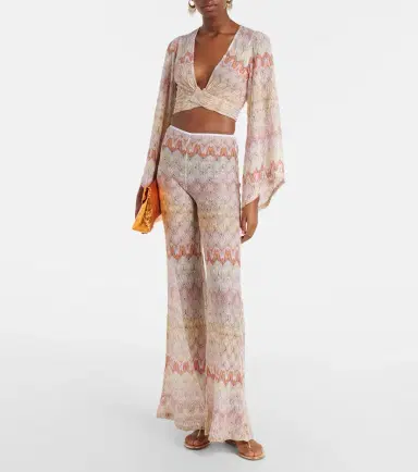 Missoni Zigzag lamé flared pants | Thumbnail 3