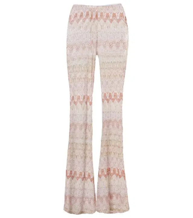 Missoni Zigzag lamé flared pants
