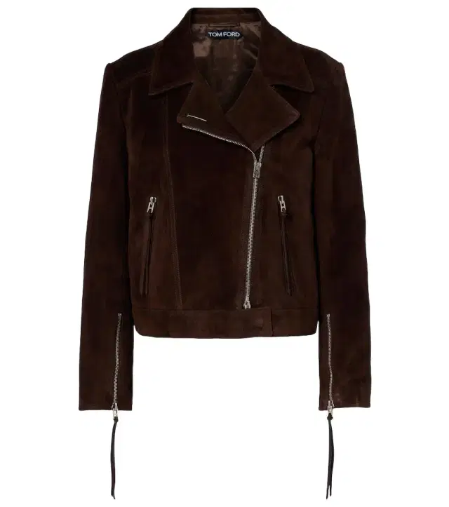 Suede biker jacket