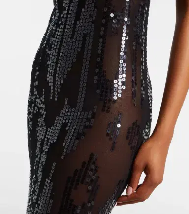 Rick Owens Lilies one-shoulder sequined tulle gown | Thumbnail 4