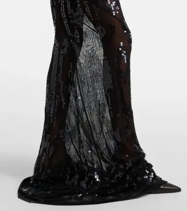 Rick Owens Lilies one-shoulder sequined tulle gown | Thumbnail 5