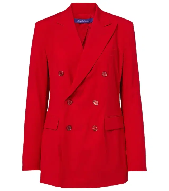 Ramona double-breasted wool-blend blazer