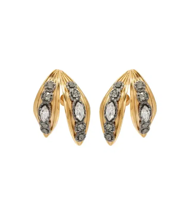 Bloom crystal-embellished earrings