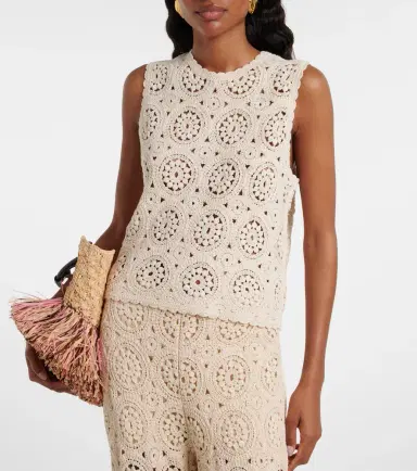 Frame The Crochet cotton top | Thumbnail 3