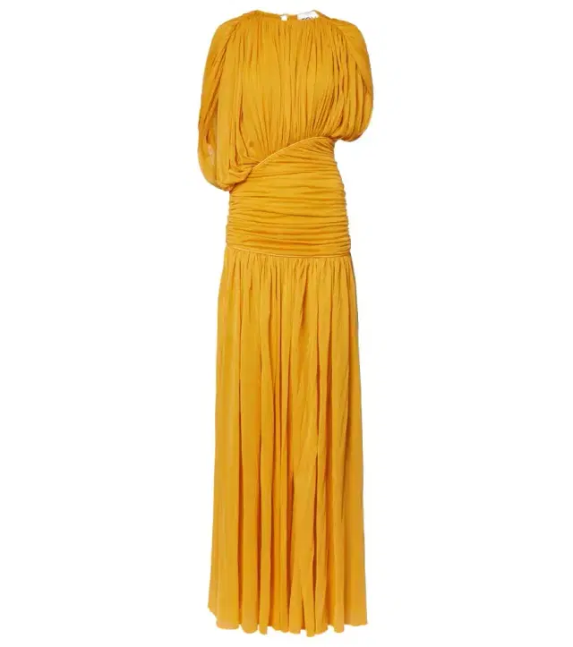 Gai draped jersey gown