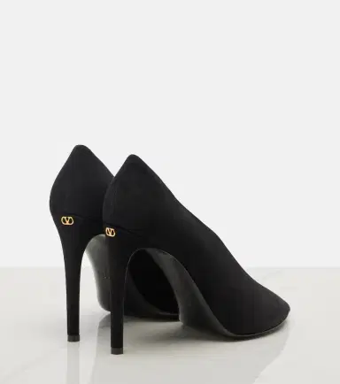 Valentino Garavani Révélé suede peep-toe pumps | Thumbnail 2 Valentino Garavani Révélé suede peep-toe pumps | Thumbnail 2