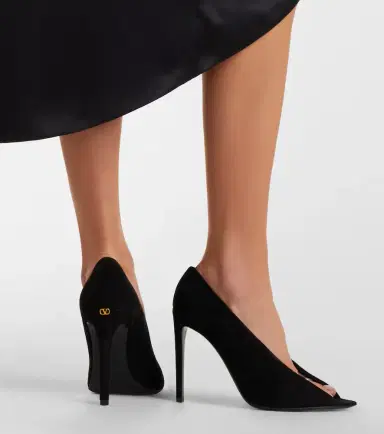 Valentino Garavani Révélé suede peep-toe pumps | Thumbnail 6 Valentino Garavani Révélé suede peep-toe pumps | Thumbnail 6