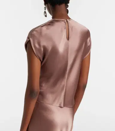 The Sei Draped silk satin top | Thumbnail 5 The Sei Draped silk satin top | Thumbnail 5