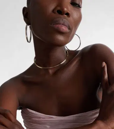 Jennifer Fisher Thread 10kt gold-plated hoop earrings | Thumbnail 2