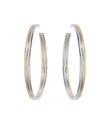 Jennifer Fisher Thread 10kt gold-plated hoop earrings | Thumbnail 1
