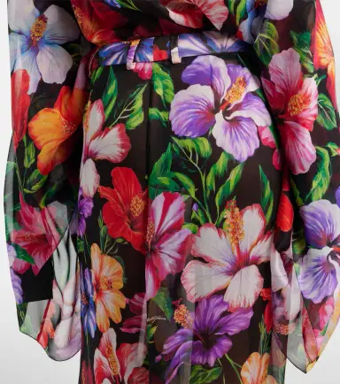 Dolce & Gabbana Floral silk chiffon wide-leg pants | Thumbnail 2