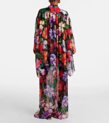 Dolce & Gabbana Floral silk chiffon wide-leg pants | Thumbnail 6