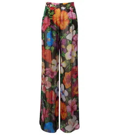 Dolce & Gabbana Floral silk chiffon wide-leg pants | Thumbnail 1