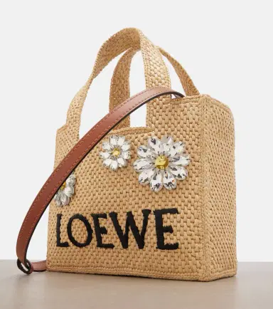 Loewe Paula's Ibiza embellished raffia top-handle bag | Thumbnail 2