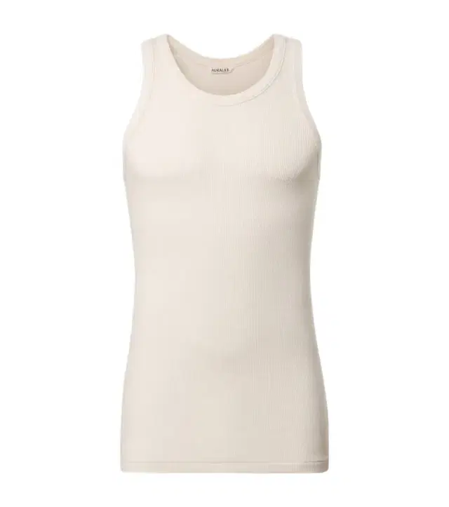 Ribbed-knit cotton tank top