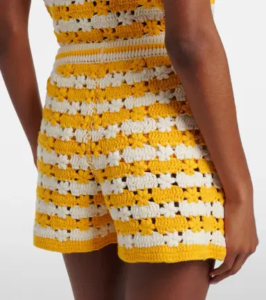 The Upside Goldie Malik cotton crochet shorts | Thumbnail 2
