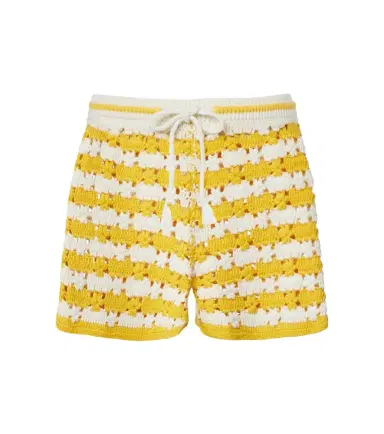 The Upside Goldie Malik cotton crochet shorts | Thumbnail 1
