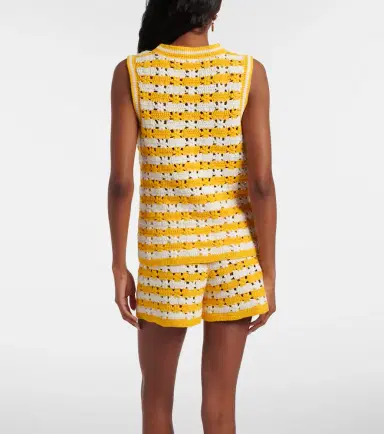 The Upside Goldie Watson cotton crochet vest | Thumbnail 3 The Upside Goldie Watson cotton crochet vest | Thumbnail 3