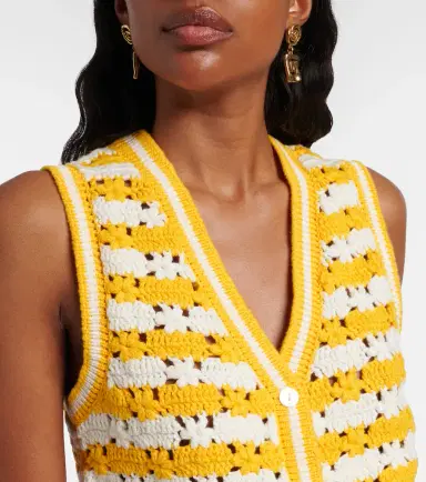 The Upside Goldie Watson cotton crochet vest | Thumbnail 6 The Upside Goldie Watson cotton crochet vest | Thumbnail 6