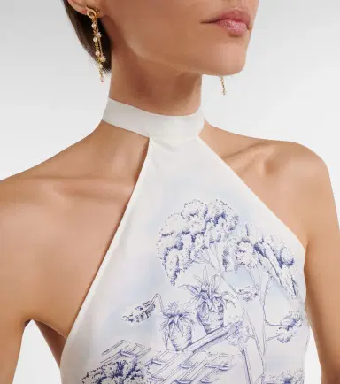 Ferragamo Self-tie silk top | Thumbnail 4