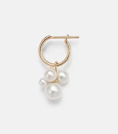 Sophie Bille Brahe Botticelli 14kt gold single earring with pearls | Thumbnail 2 Sophie Bille Brahe Botticelli 14kt gold single earring with pearls | Thumbnail 2