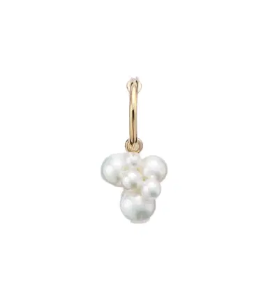 Sophie Bille Brahe Botticelli 14kt gold single earring with pearls | Thumbnail 1 Sophie Bille Brahe Botticelli 14kt gold single earring with pearls | Thumbnail 1