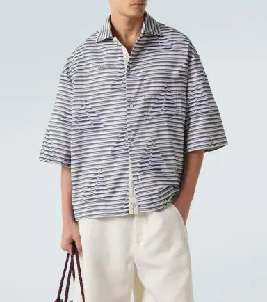Jacquemus Plage striped cotton bowling shirt | Thumbnail 3 Jacquemus Plage striped cotton bowling shirt | Thumbnail 3