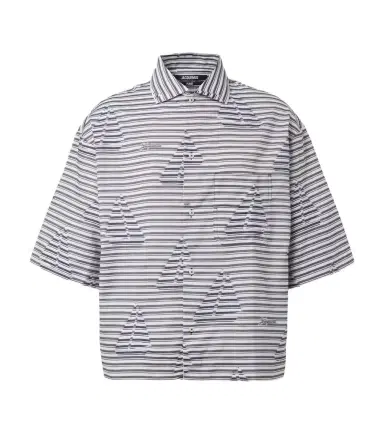 Jacquemus Plage striped cotton bowling shirt | Thumbnail 1 Jacquemus Plage striped cotton bowling shirt | Thumbnail 1