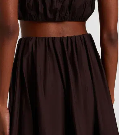 Staud Milano pleated cotton-blend maxi skirt | Thumbnail 5