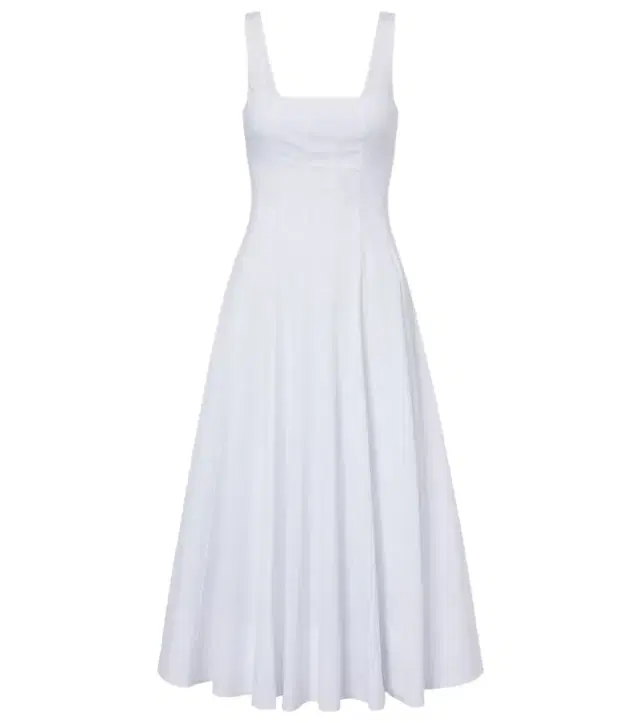 Staud Wells cotton poplin midi dress